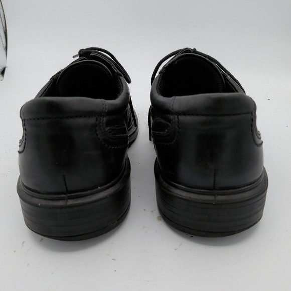 ECCO Helsinki Mens Black Leather Derby Oxford Shoes Square Toe EU 41 US 7-7.5 main image 4